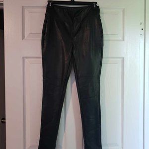 GB Faux Leather Pants, Size S